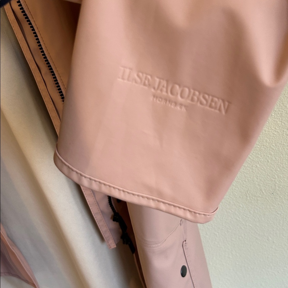IlseJacobsen Hooded Raincoat Color: Adobe Rose - Picture 7 of 16